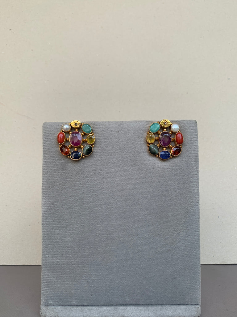 AA1321 Rambaugh Navratna Earrings
