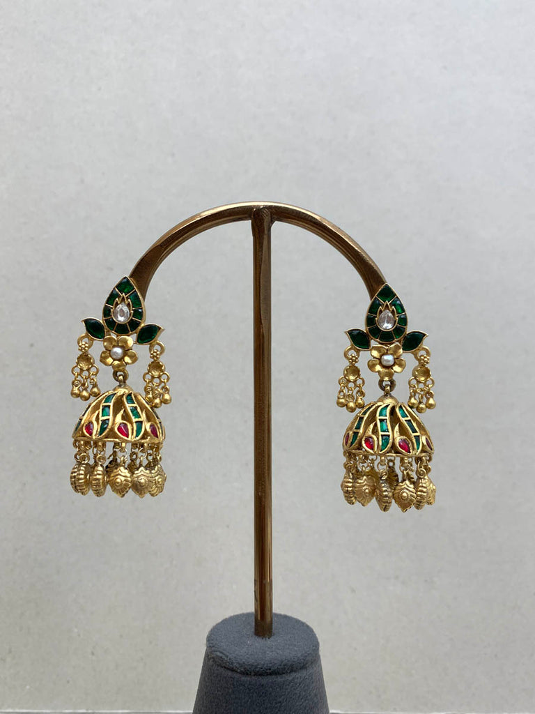 AA1376  Rambaugh Earrings Jhumka