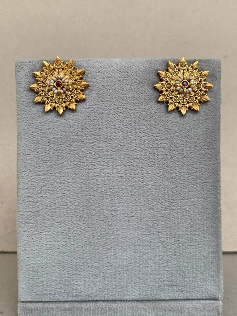 AA394 Rambagh Antique Earrings