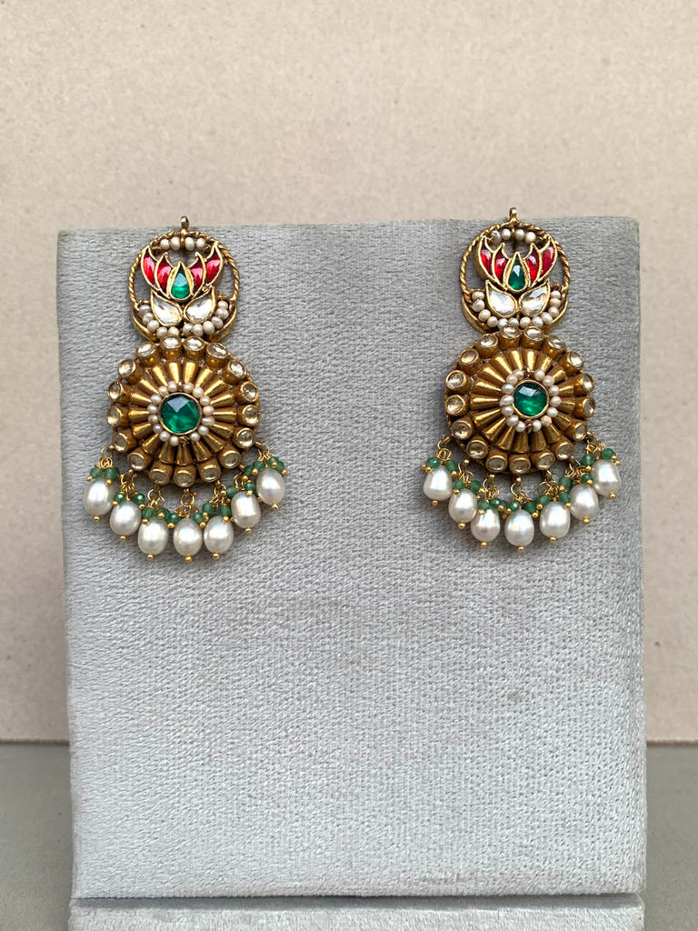 AA440 Rambagh Antique Earrings