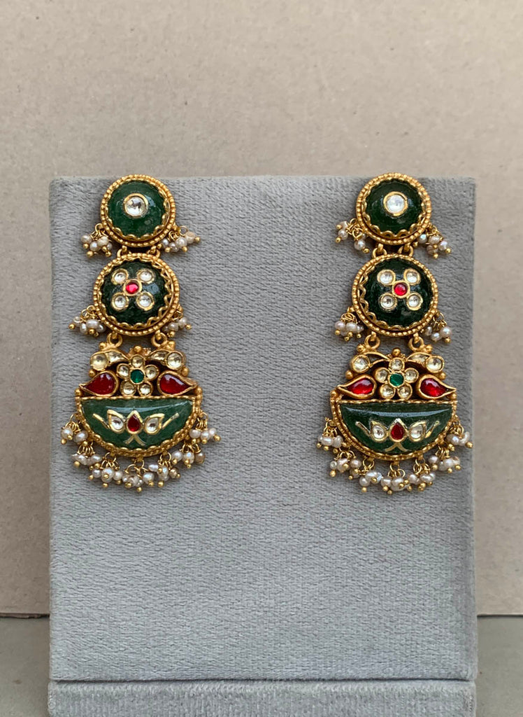 AA567  Rambagh Antique Earrings