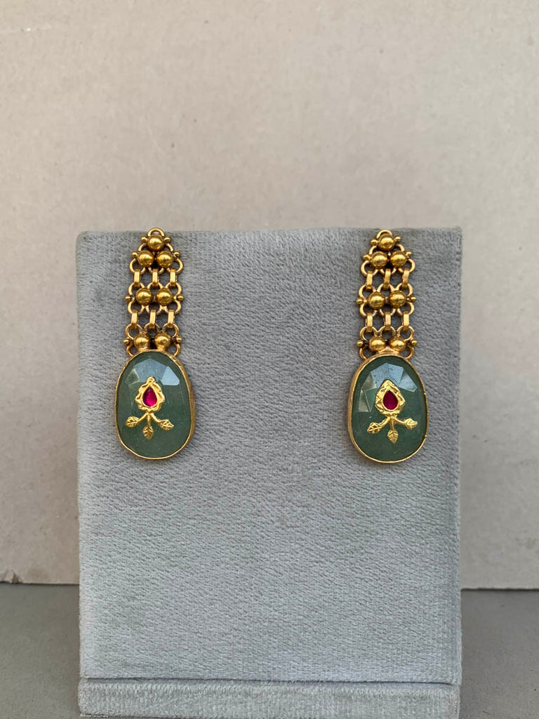 AA933 Green Rambaugh Earrings