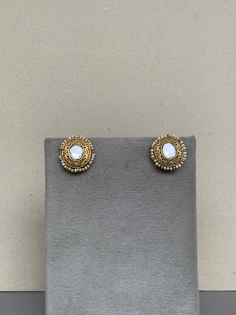 AA945 Moissanite Stud Earrings