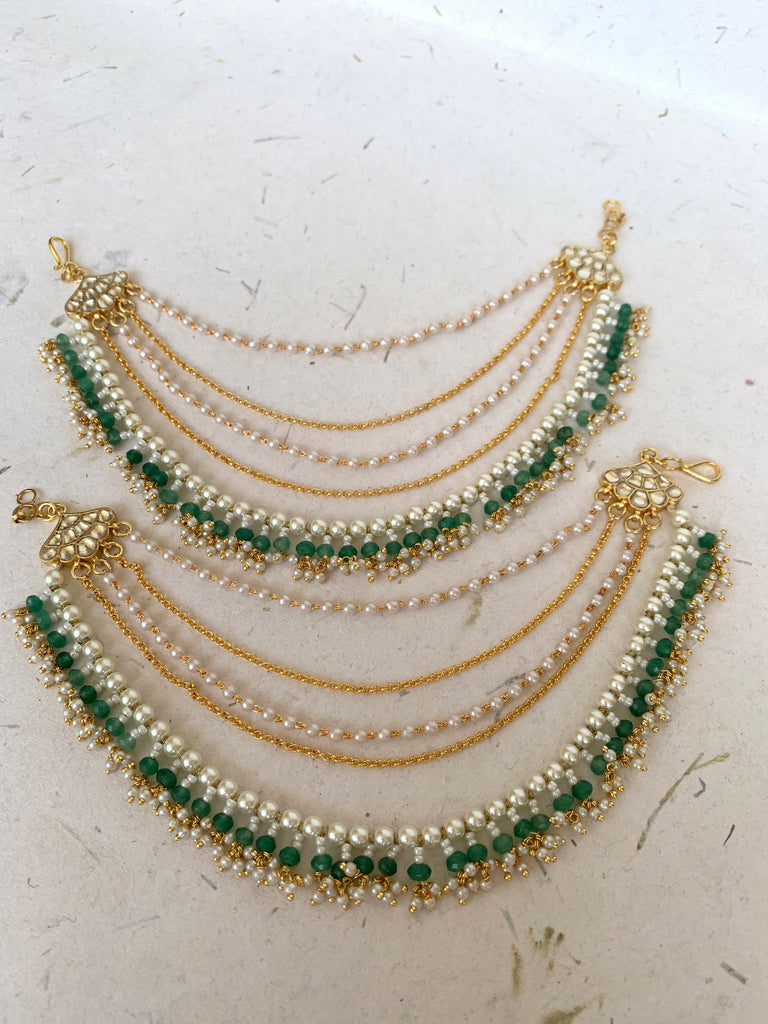 AC536 Green Pearl Jadau Kanauti