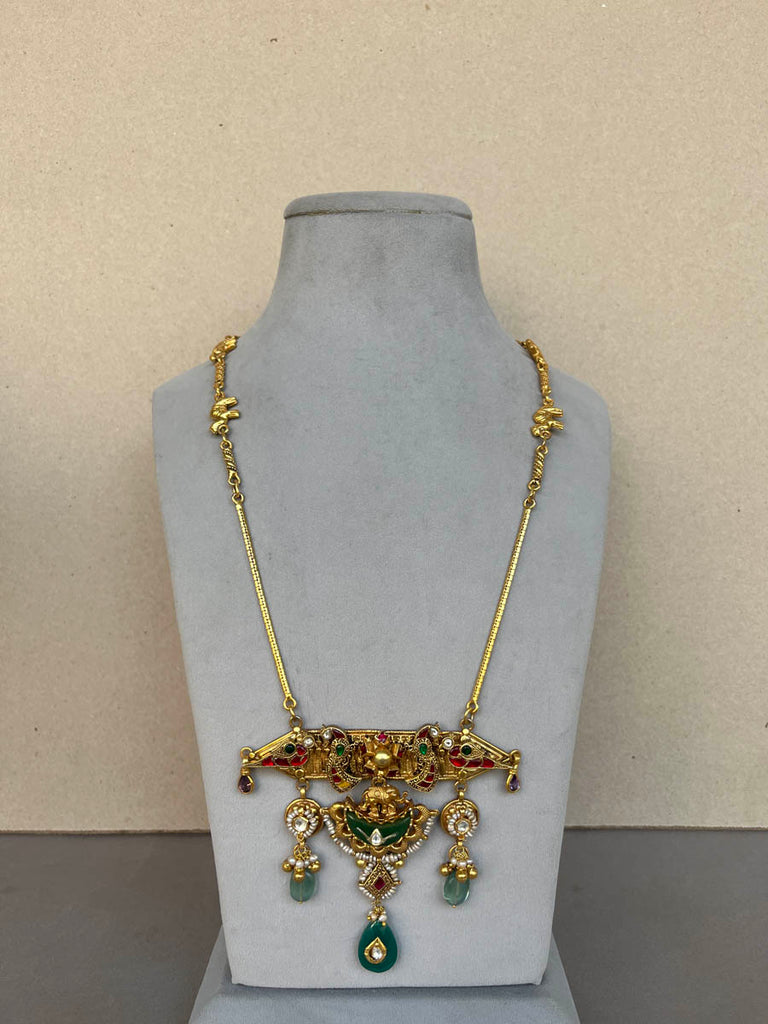 AJ720 Rambaugh Antique Long Necklace