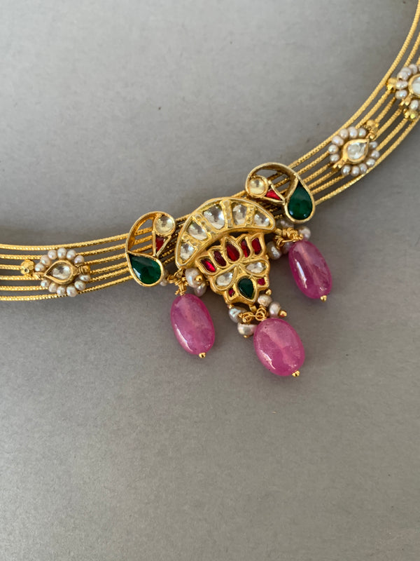 AJ964 Antique Kantha Necklace