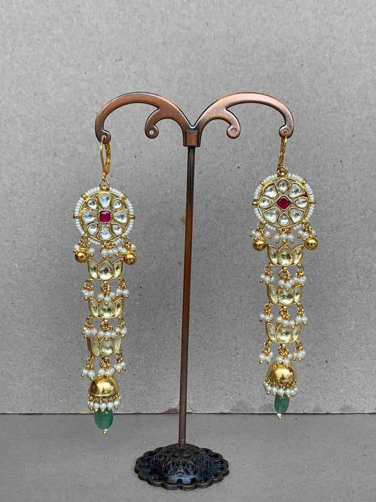 BI395 Jadau Earrings