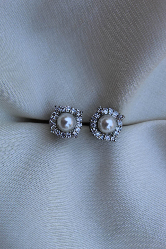 CL805 Diamond Earrings (92.5 silver)