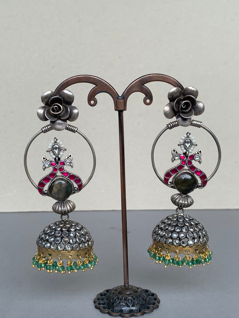 E1395 Maahru Silver Earrings