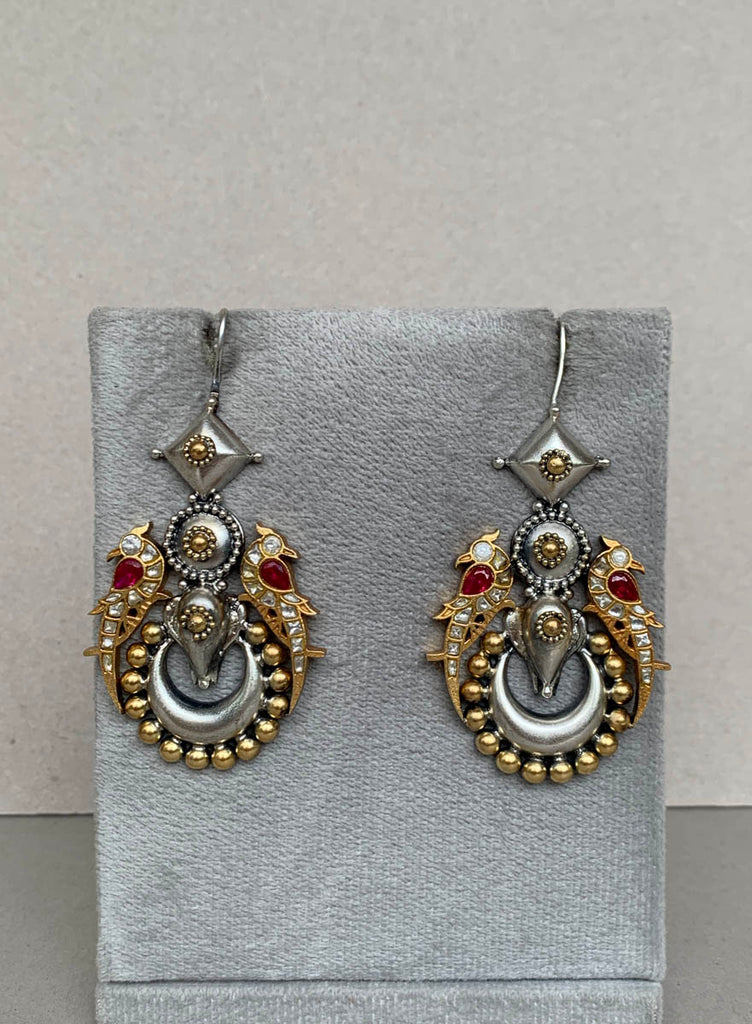 E1405  Maahru Silver Earrings