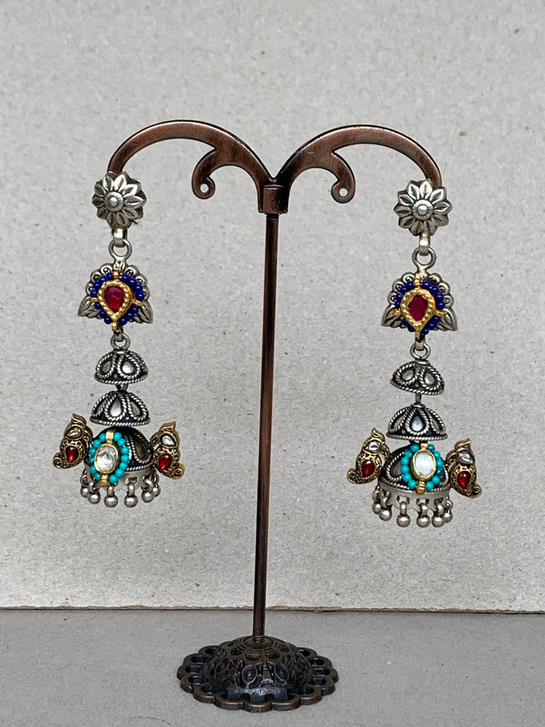 E1463  Maahru Silver Earrings