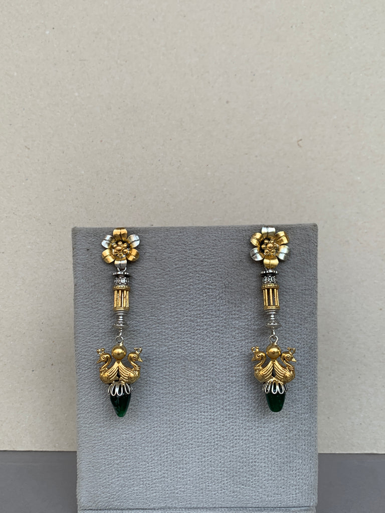 E1829G Maahru Silver Earrings