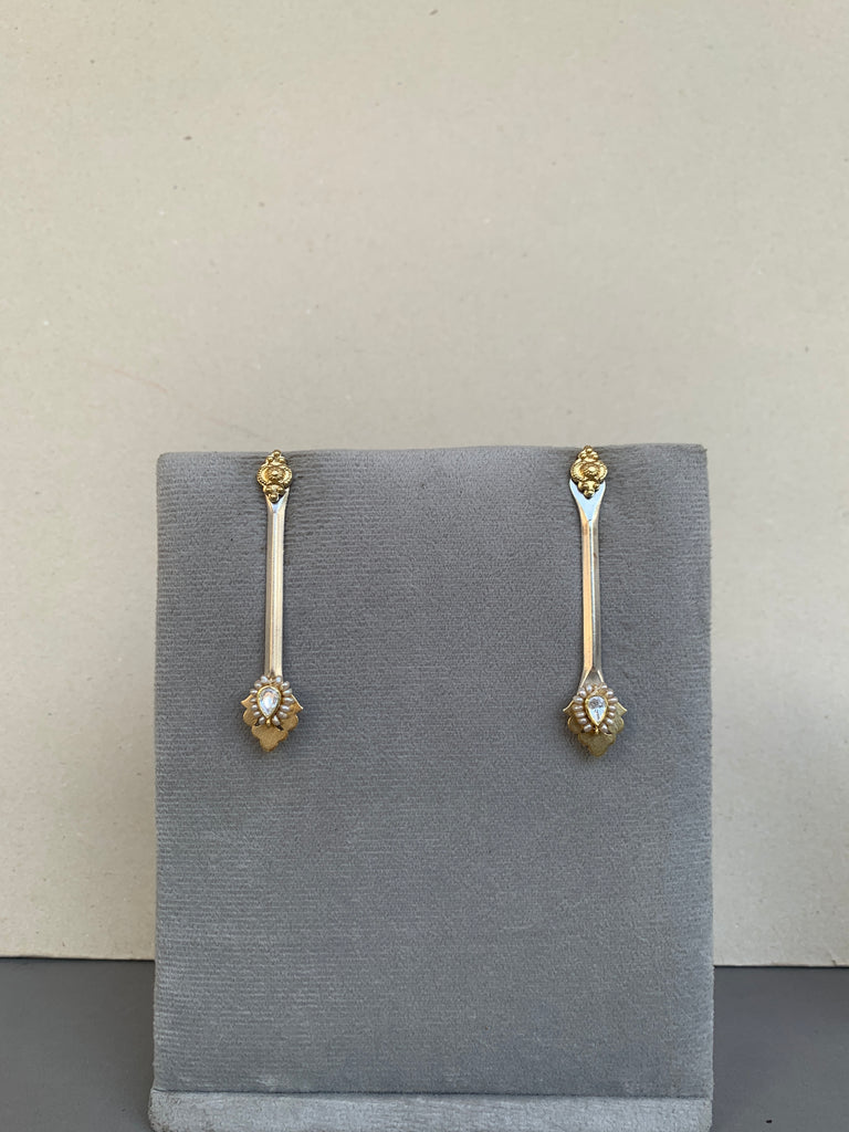 E1943  Maahru Silver Earrings