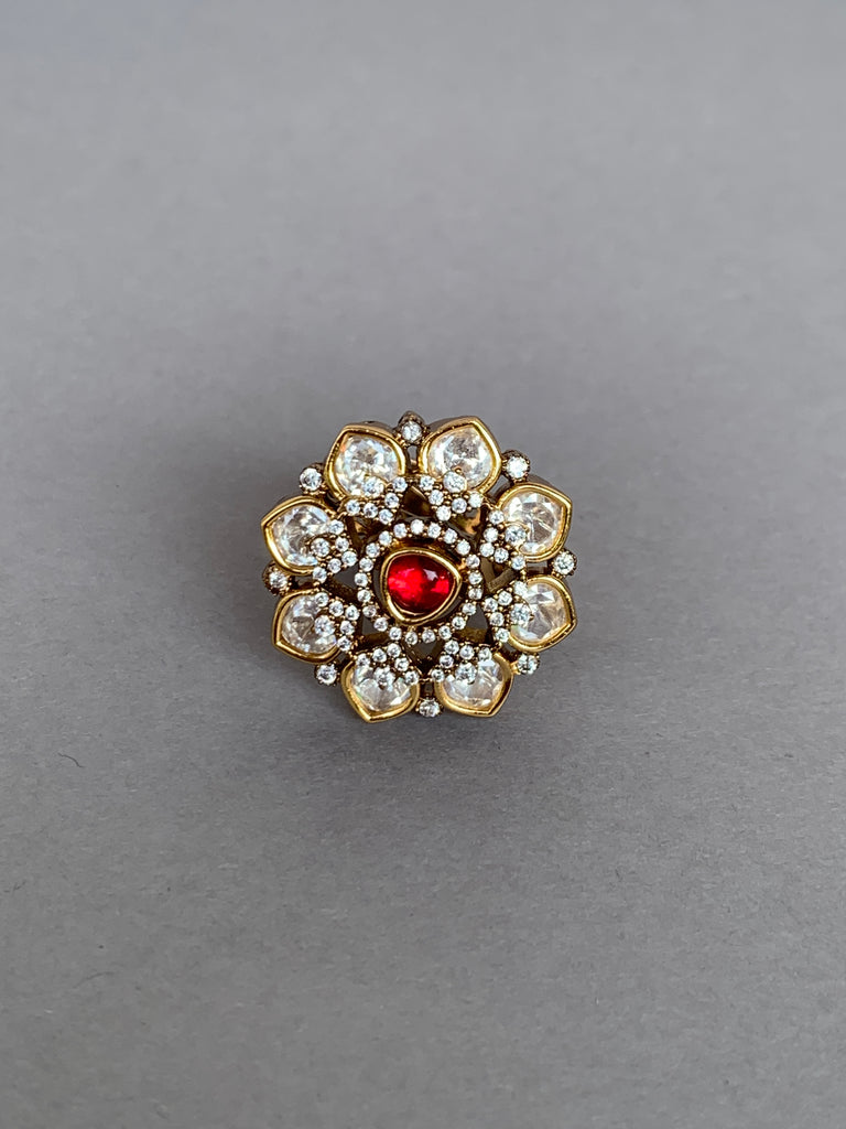 EA107 Indo Western Uncut Ring