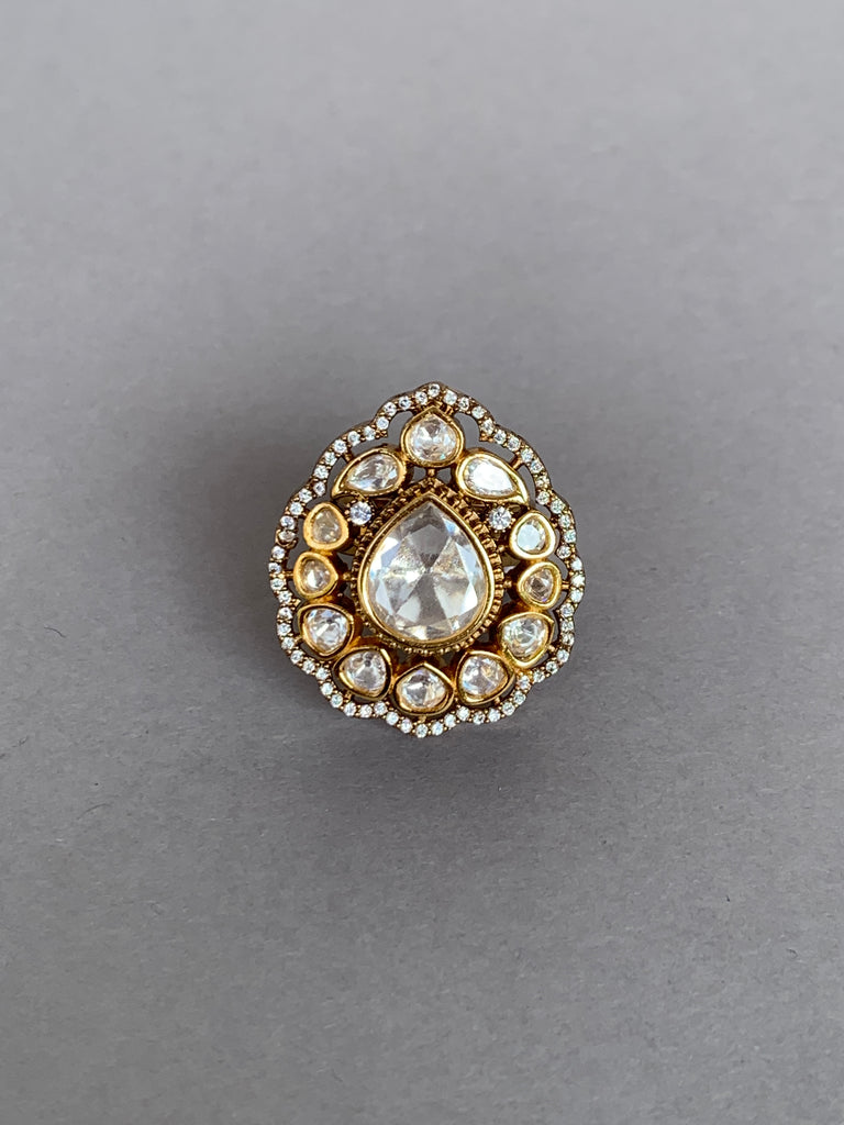 EA128 Indo Western Uncut Ring