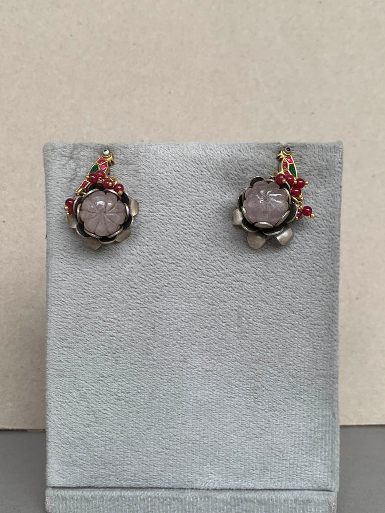 EM916 Maahru Silver Earrings