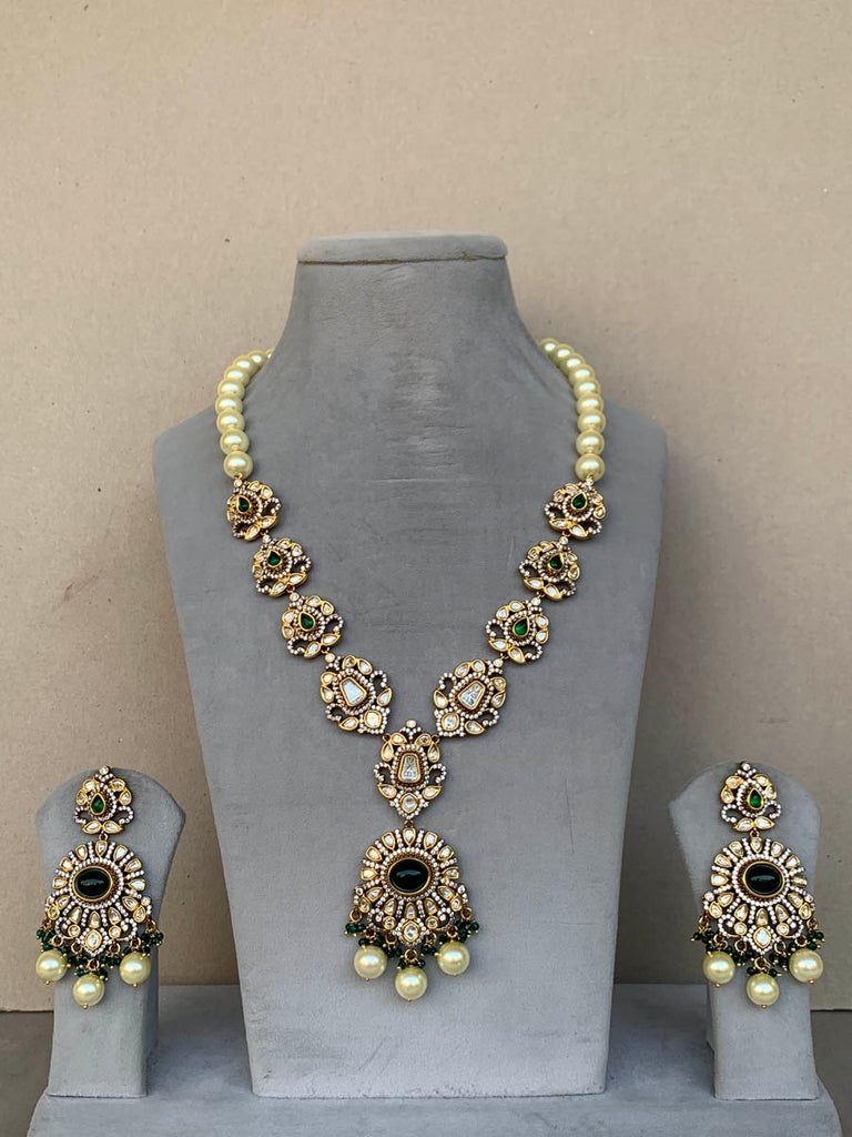 EN650 Green Long Indo Western Uncut Set