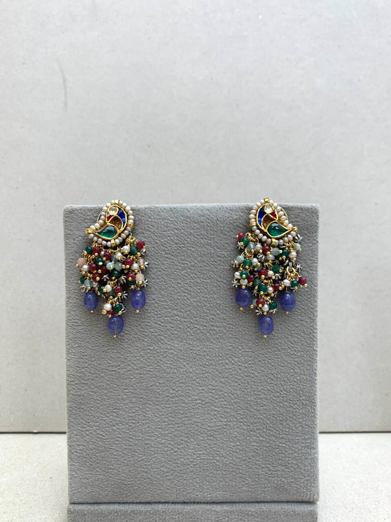 FE47  Maahru Silver Earrings