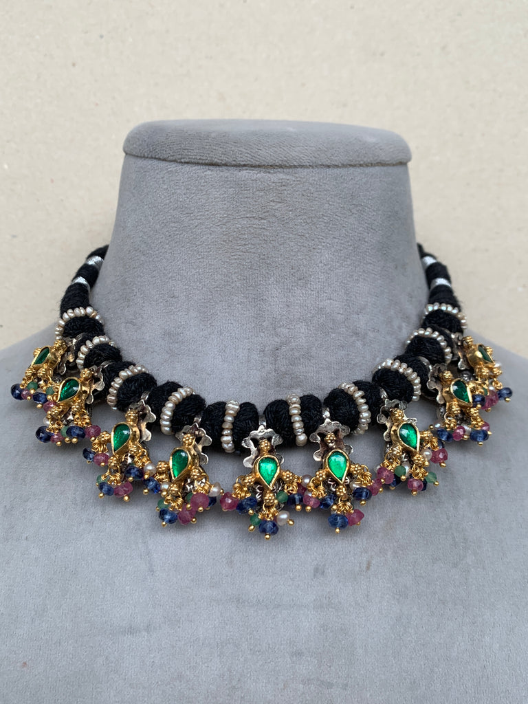 FS146  Maahru Silver Necklace