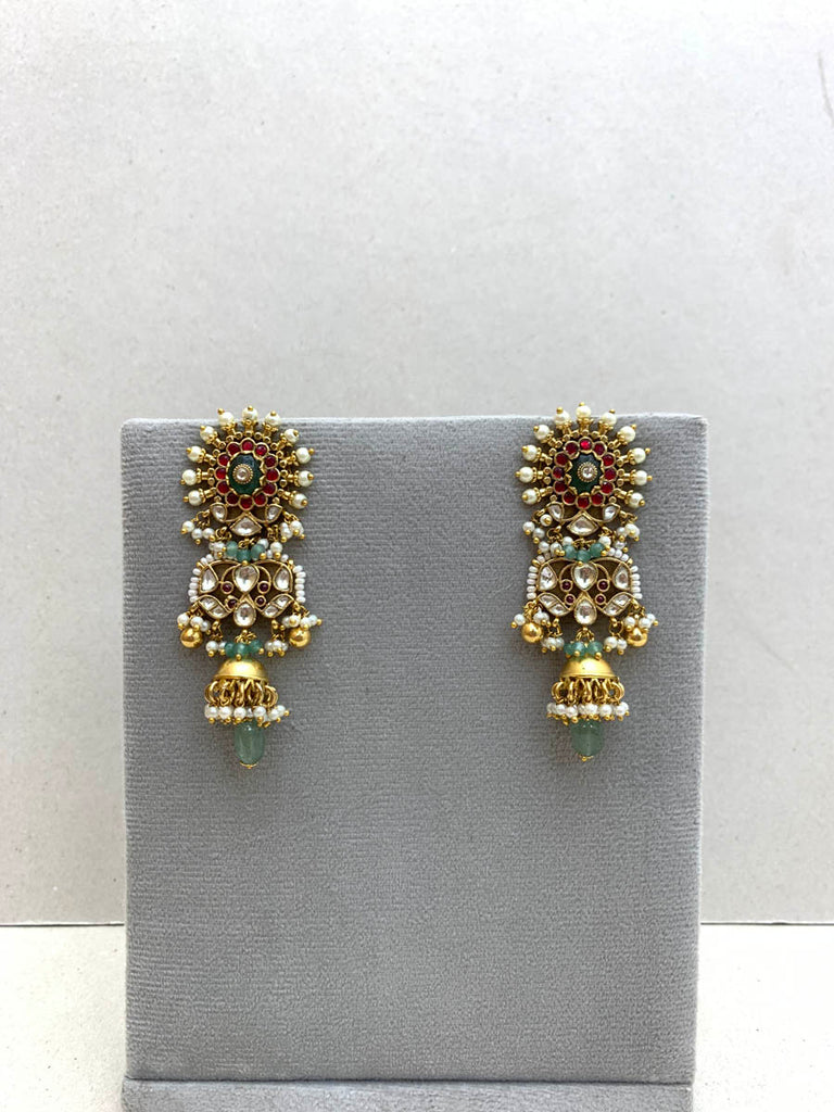 HG120 Jadau Earrings