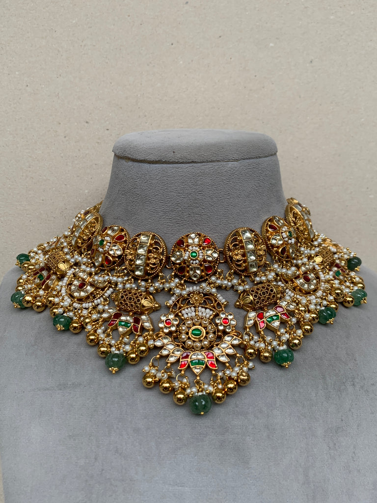 MM1439 Antique Bridal Jadau set