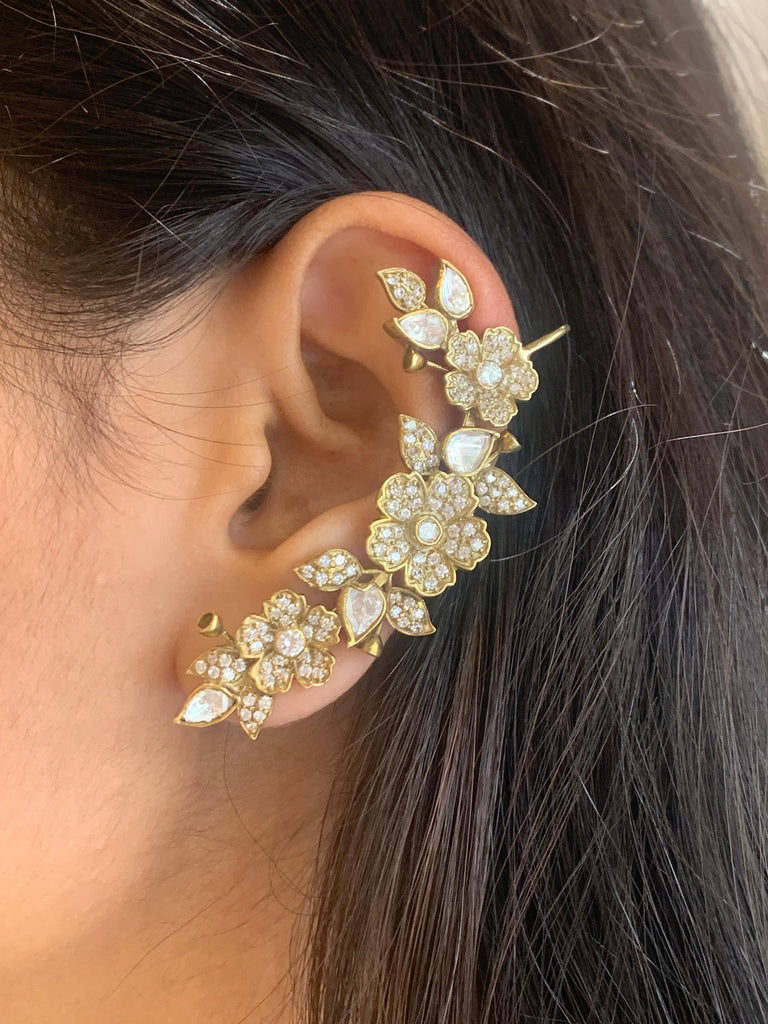 UE82 Moissanite Cuff Earrings