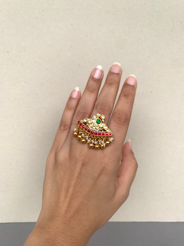 JV516  Multi Jadau Ring