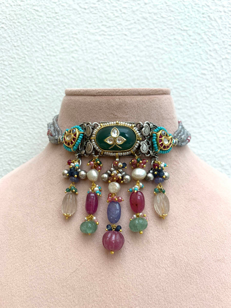 FS328  Maahru Silver Necklace