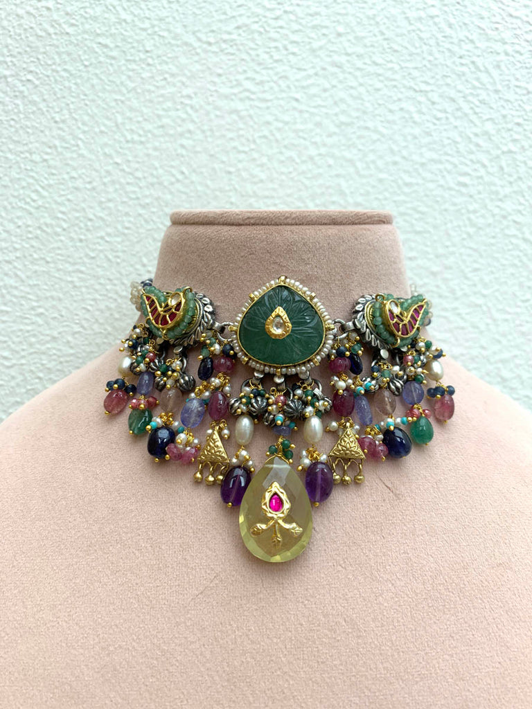 FS333  Maahru Silver Necklace