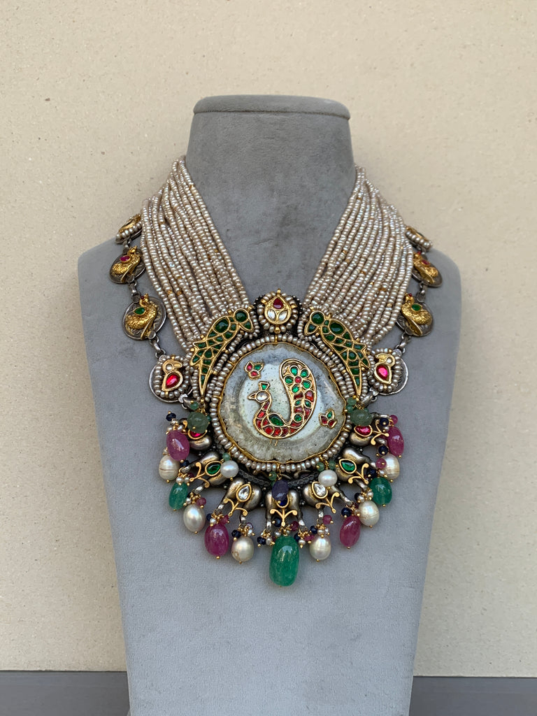 FS124  Maahru Silver Necklace