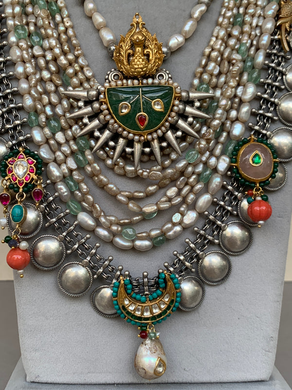 FS116  Maahru Silver Necklace