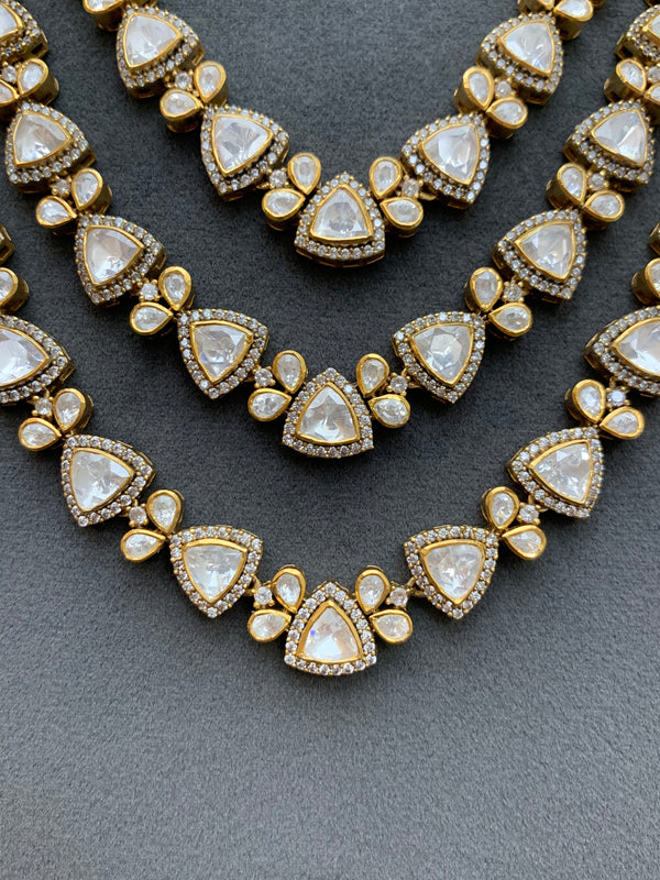 US576  Moissanite Set With Earrings