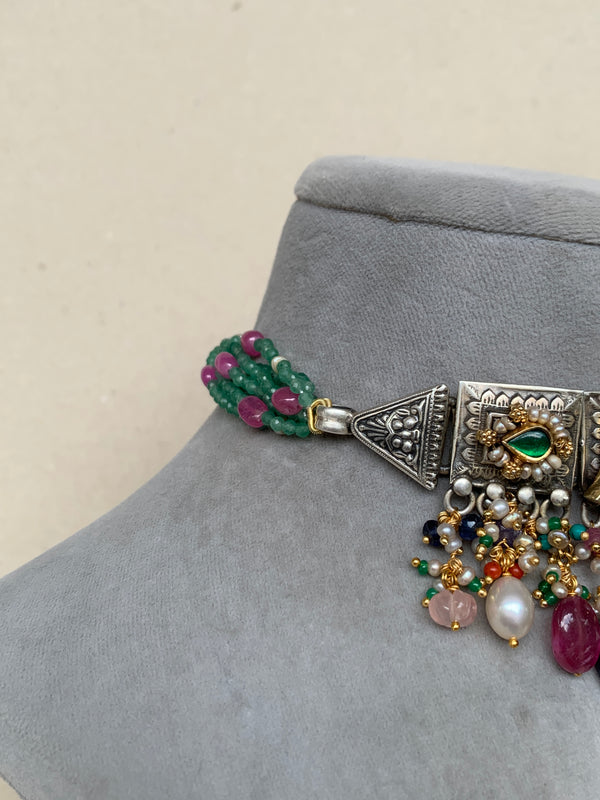 FS143  Maahru Silver Necklace