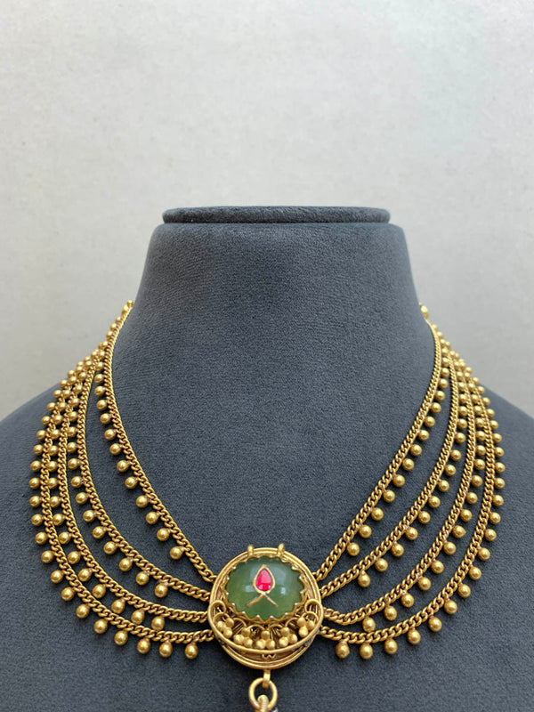 AJ1372 Heritage Antique  Necklace