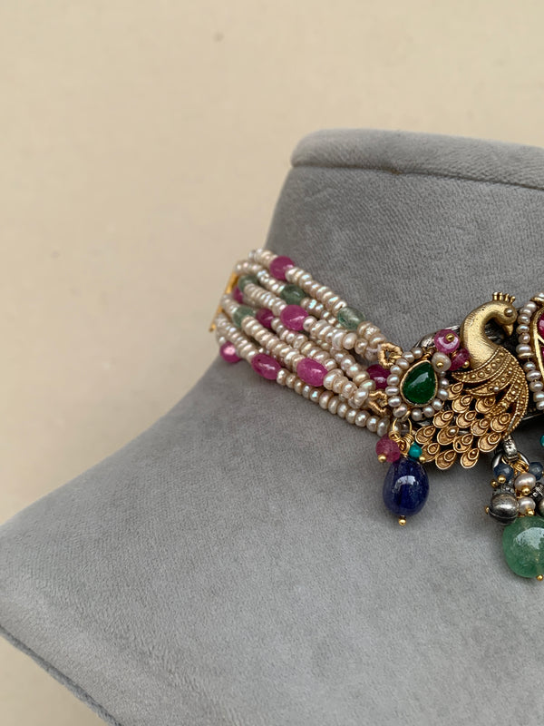 FS154  Maahru Silver Necklace