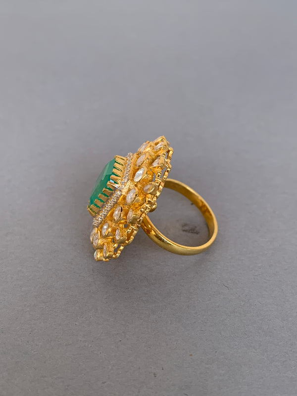 UA64 Moissanite Silver Ring