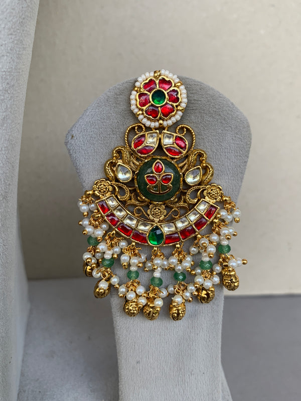 MM1563 Multi Antique Bridal Jadau Set