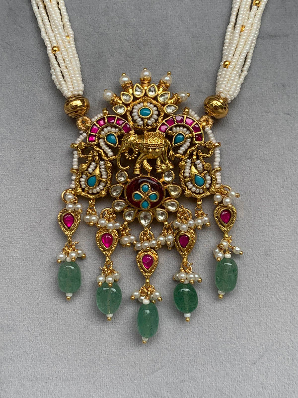 MM080  Turquoise Jadau Set