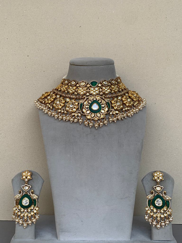 EN897 Bridal Indo Western Uncut Set