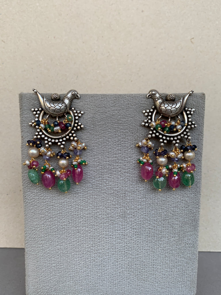E1885 Maahru Silver Earrings