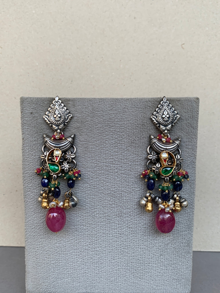 E1887 Maahru Silver Earrings