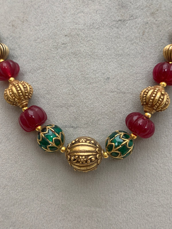 ML353 Keshi Pearl Mala (92.5 Silver)
