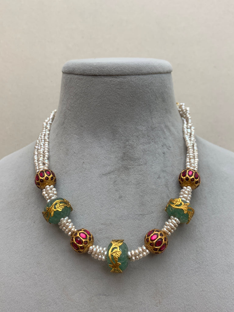 ML361 Keshi Pearl  Mala (92.5 Silver)