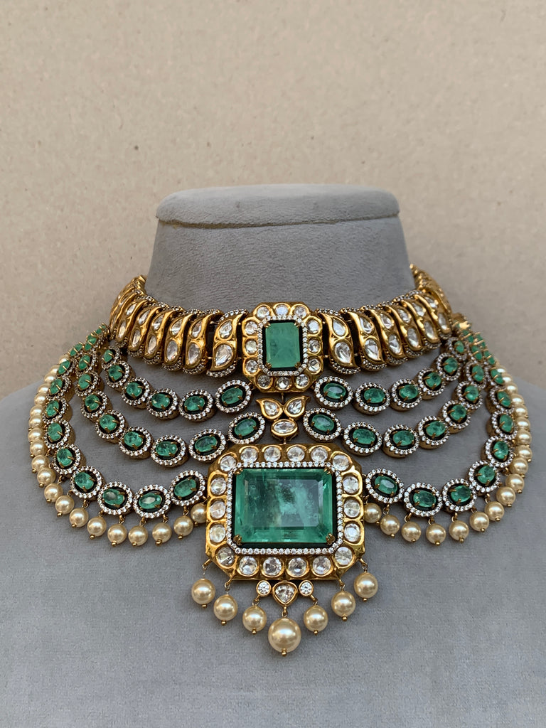 EN697 Bridal Indo Western Uncut Set