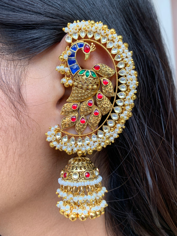 HG13 Jadau Jhumka Earrings