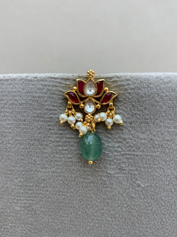 TN434RW Jadau Earrings
