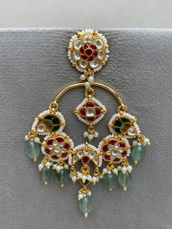 TN364M  Jadau Earrings