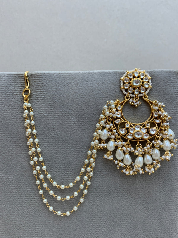 TN915W  Jadau Earrings