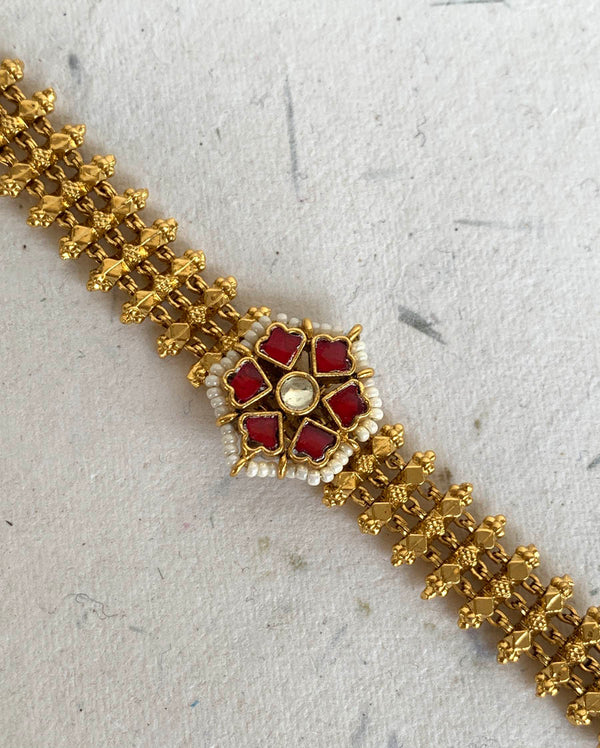 MB638 Red Jadau Bracelet