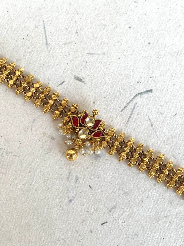 MB546 Red Jadau Bracelet